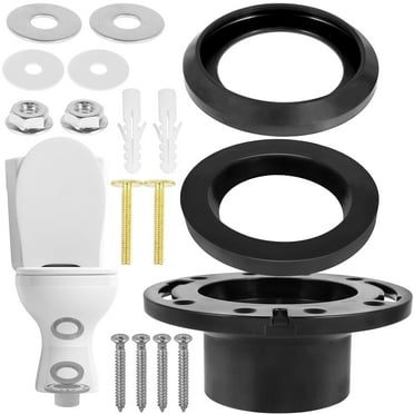 Tcwhniev 385345892, Black Rubber Toilet Seal Kit, for RV