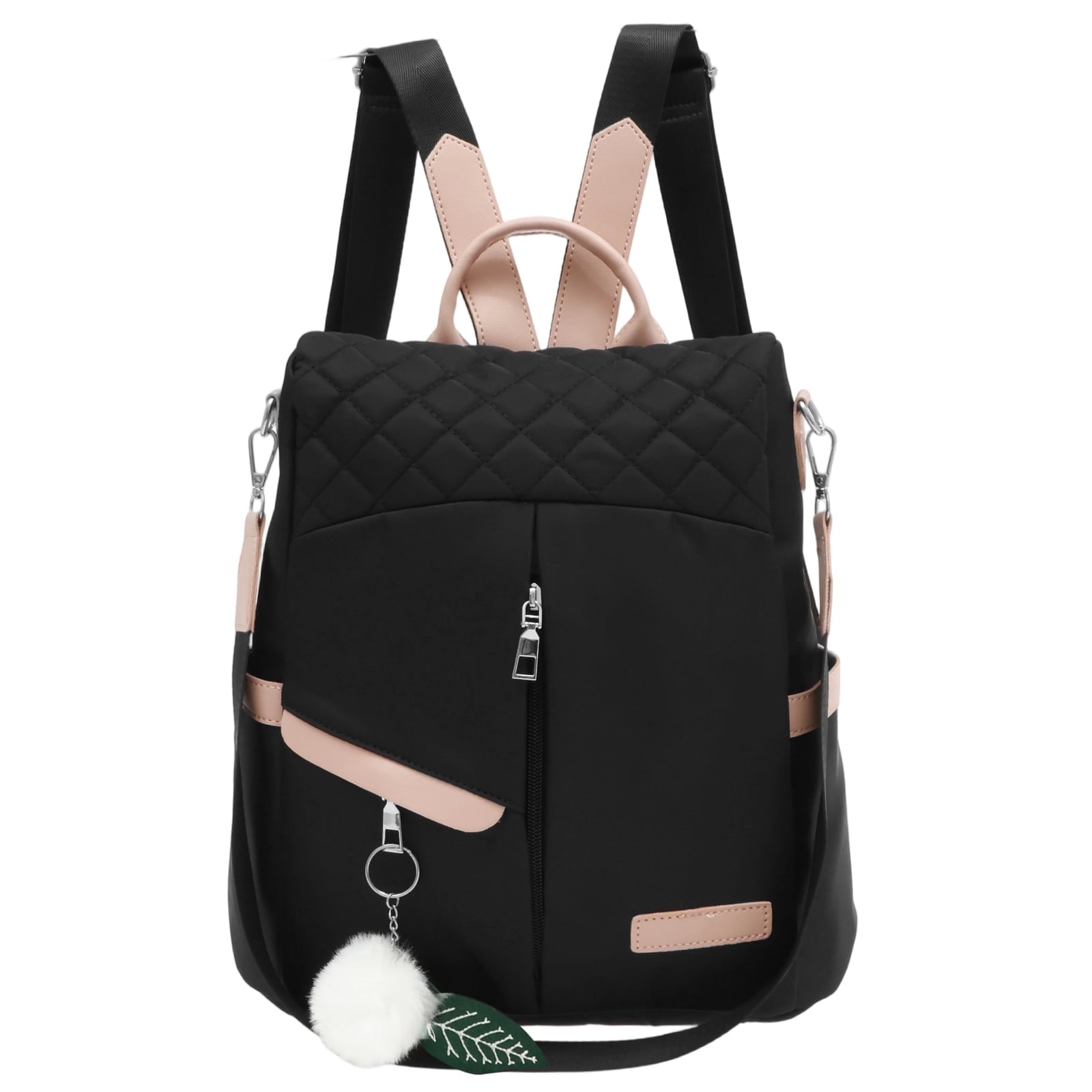 Casual Womens Backpack Nylon Large Capacity Waterproof Travel School Purse Large Capacity Nylon Backpack Purse Womens Backpack for  main image 3
