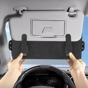 Tcwhniev Car Sun Visor Extender Adjustable Car Sunshade Extension Board Anti-Impact Sun Blocker Car Sunshade Protect from Anti-Glare, UV Rays for Safe Driving, Black Grey