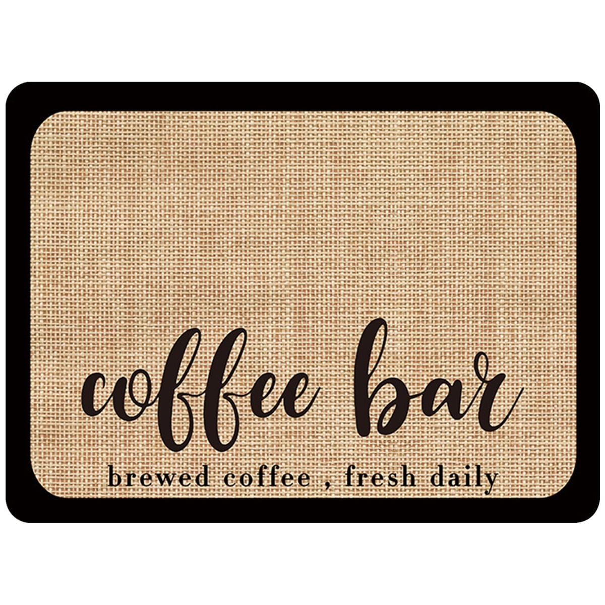 Tcwhniev Coffee Mat Hide Stains Rubber Backed Coffee Bar Countertop Mat Waterproof Placemat Kitchen Counter Coffee Bar Accessories