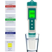 Tcwhniev Digital PH Meter 7 In 1 PH/ORP/EC/TEMP/SALT/S/G/TDS/Water Quality Tester High Precision Water Tester Pen for Household Drinking Water Swimming Pool Aquarium Hydroponics Plants