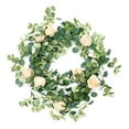 thumbnail image 1 of Tcwhniev Eucalyptus Rose 2 Colors Hotel Garland 1.8m Silk Fabric Green Gray, 1 of 13