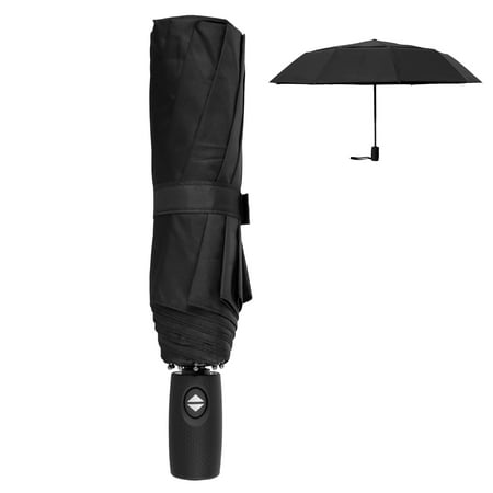 Tcwhniev Extra Oversize Large Compact Golf Umbrella Double Canopy Vented Windproof Waterproof Stormproof Canopy Rustproof Folding Compact Rain Umbrellas