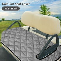 Tcwhniev Golf Cart Seat Cover Universal Non-Slip Golf Cart Seat Blanket with Holes Breathable Golf Cart Seat Towel Fits Most 2 Seater Golf Carts 49.5 x 28.6 Inches