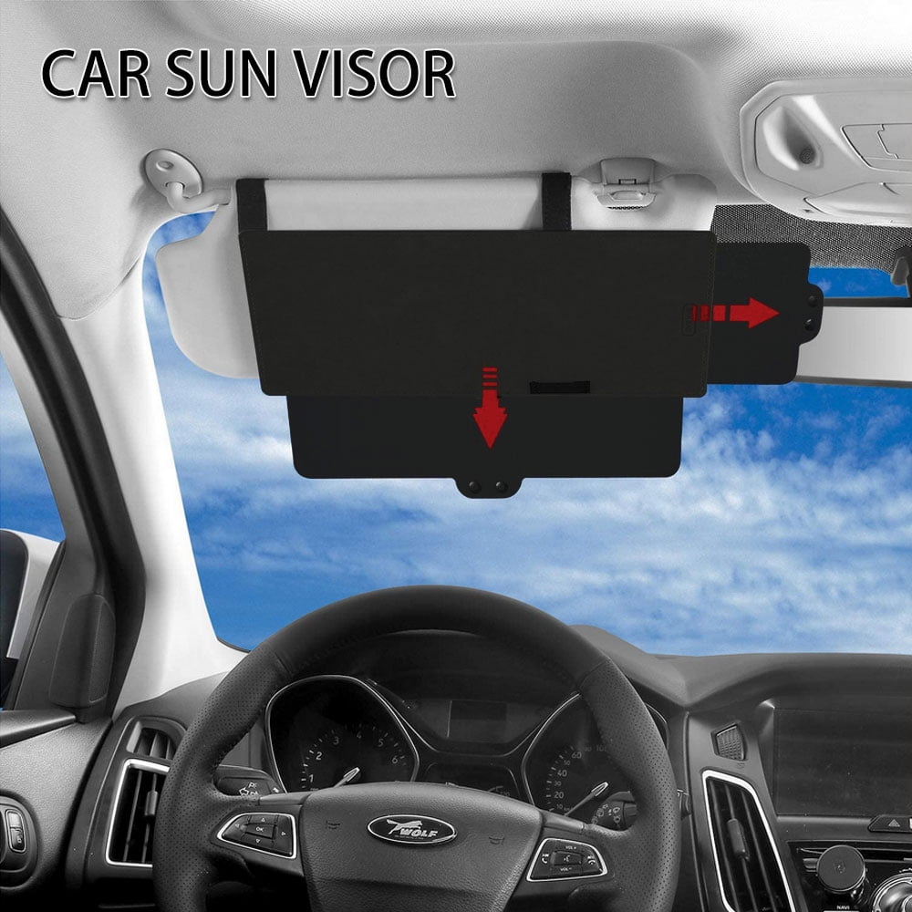 Willstar Car Sun Visor Extender Sunshade Extension Board Shield
