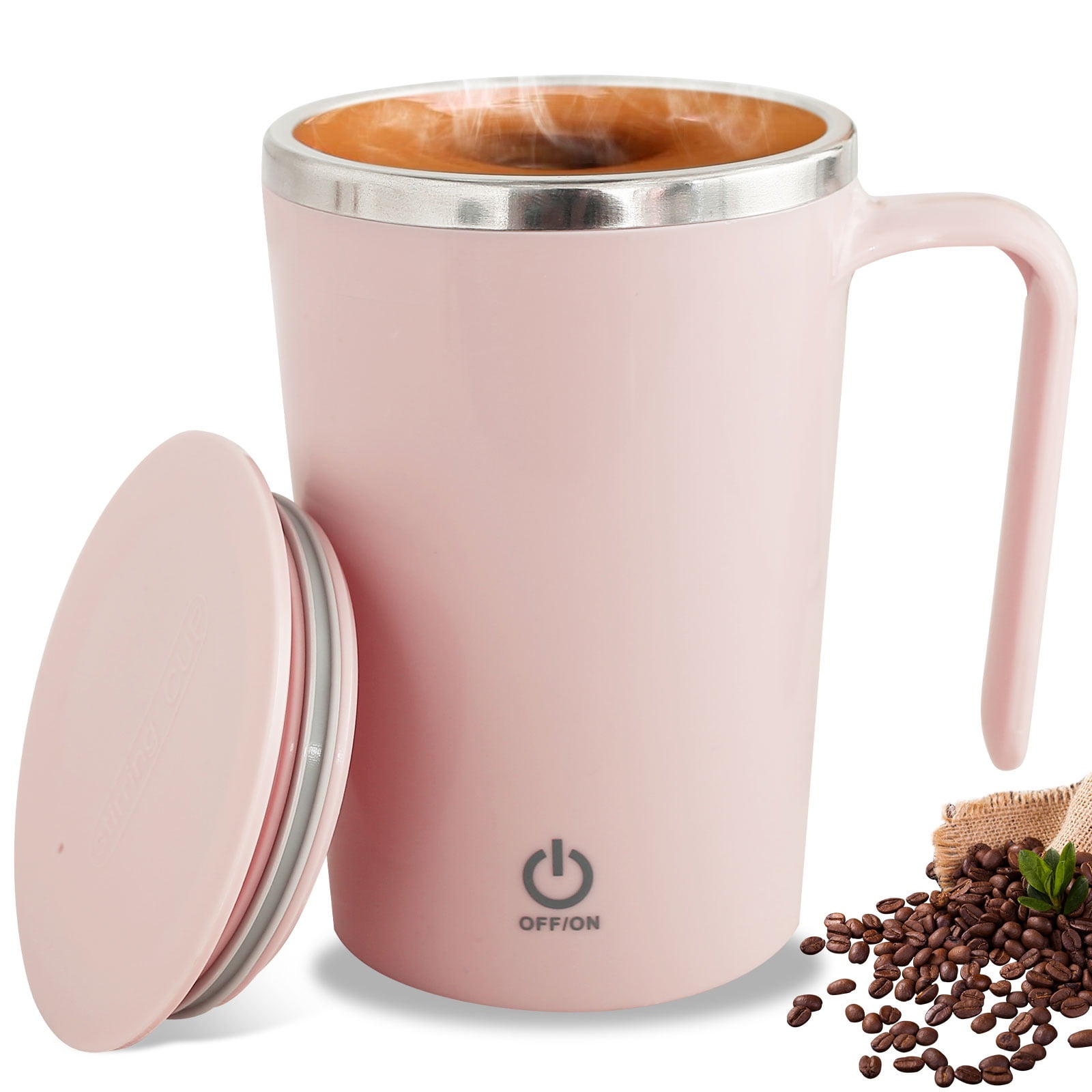 1pc Stainless Steel Self Stirring Mug Automatic Mixing Cup