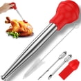 thumbnail image 2 of Home Servz 304 Stainless Steel Turkey Baster Syringe, Marinade Injector Needle With 2 of 9