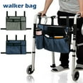Tcwhniev Walker Bag with Cup Holder,Hand Free Storage Bag,Walker