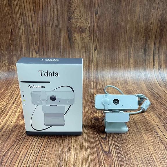 Tdata Webcams,HD 1080p Webcam (300 FHD) - Monitor Camera with 95 Wide Angle, 360 Rotation Pan & Tilt, Dual Microphones Attachable Desktop Cam with Privacy Shutter for Remote Work