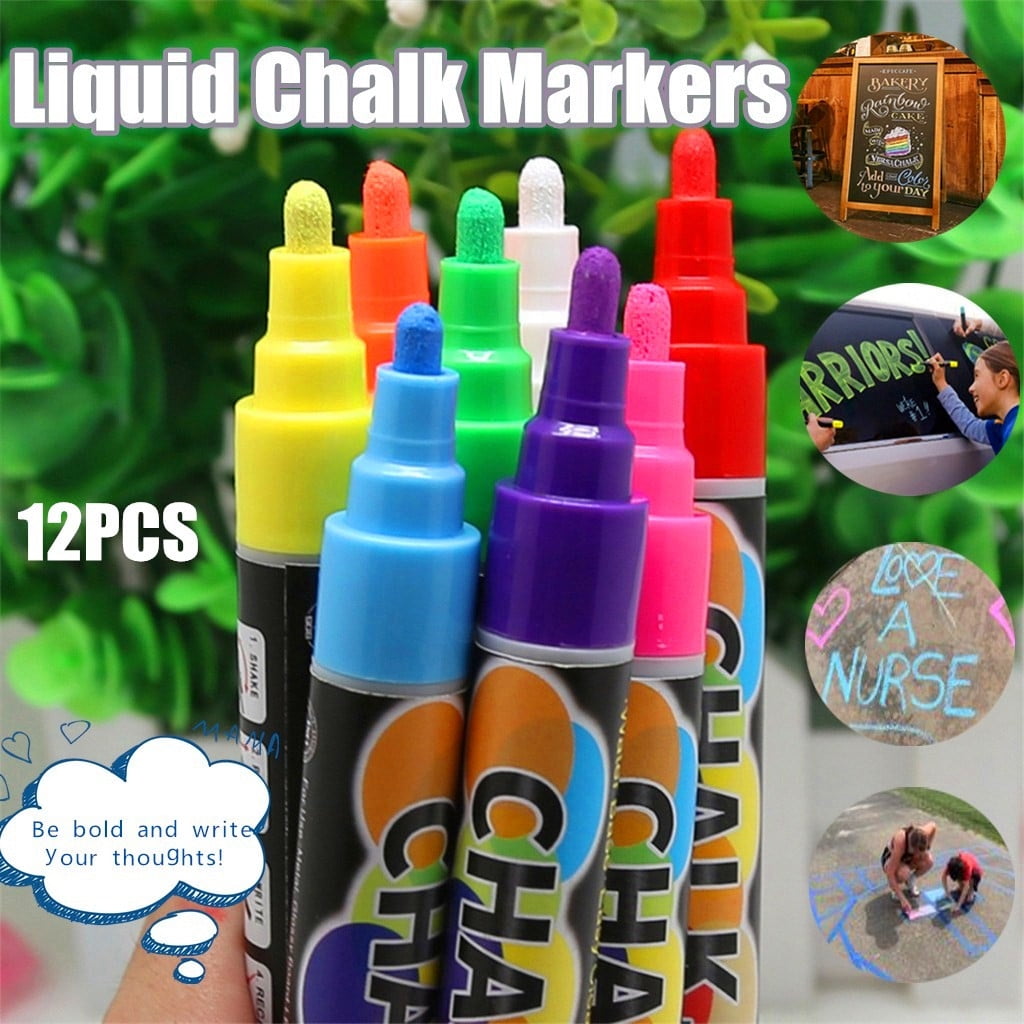 Tdoenbutw Clearance Markers Chalkboard Erasable Dustless Water Based