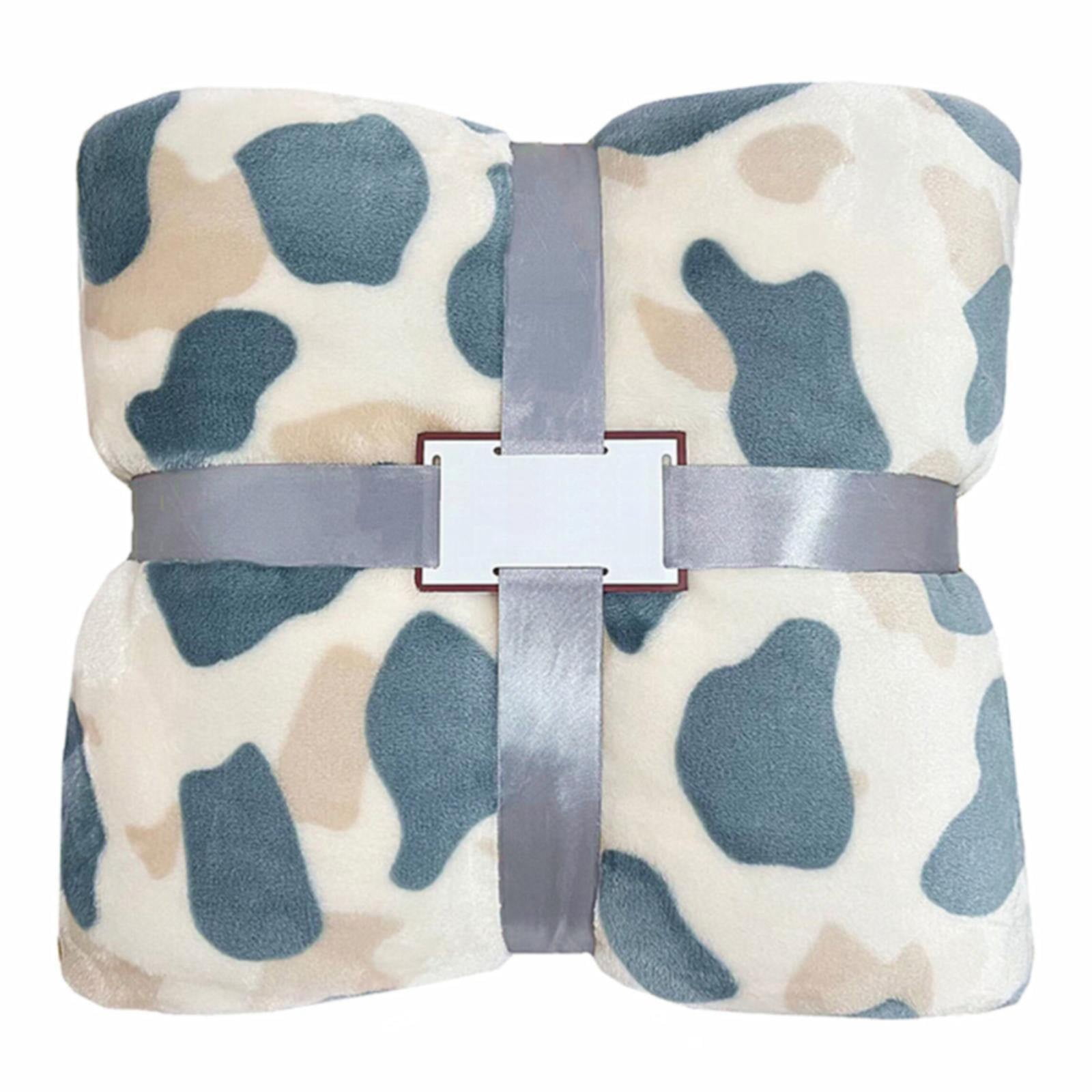Tdoenbutw Throw Blanket Cow Pattern Sofa Blanket Small Blanket Office