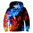 thumbnail image 1 of Tdoqot Boys Graphic Hoodies- Casual Cool Pullover Long Sleeve Kids Fashion Sweatshirt Blue Size 13-14 Years, 1 of 2