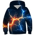 thumbnail image 1 of Tdoqot Boys Graphic Hoodies- Cool Pullover Long Sleeve Casual Kids Fashion Sweatshirt Blue Size 7-8 Years, 1 of 4