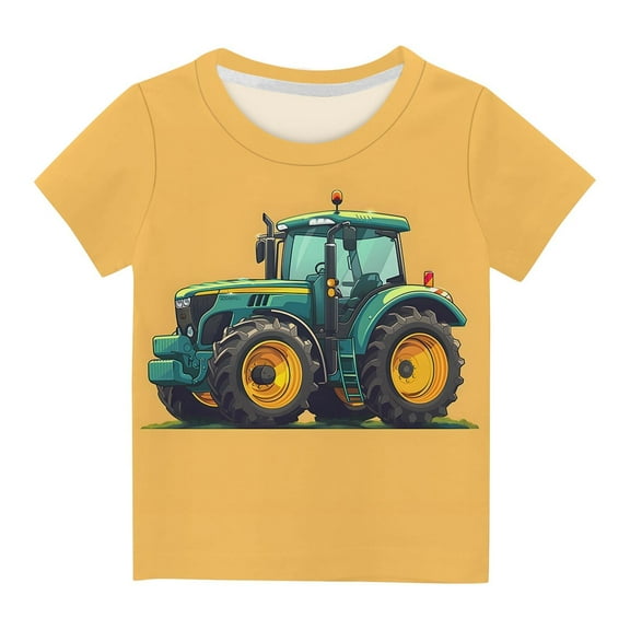 Tdoqot Boys Graphic T Shirts- Crewneck Cute Casual Short Sleeve Kids Summer Clothes Tees Size 7-8T