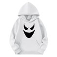 thumbnail image 1 of Tdoqot Boys Halloween Ghost Hoodie- Long Sleeve Pullover Casual Kids Cool Sweatshirt Clothes White Size 8, 1 of 4