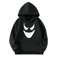 thumbnail image 1 of Tdoqot Boys Halloween Ghost Hoodie- Pullover Casual Long Sleeve Kids Cool Sweatshirt Clothes Black Size 12, 1 of 4