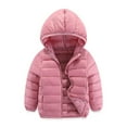 thumbnail image 1 of Tdoqot Boys Puffer Jacket with Hood- Fahion Warm Zip Up Casual Quilted Winter Coats Pink Size 10 Years, 1 of 9