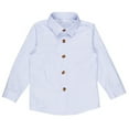 thumbnail image 1 of Tdoqot Boys Western Shirts- Long Sleeve Casual Button Down Cotton Fashion Lapel Tops Blue Size 4 T, 1 of 5