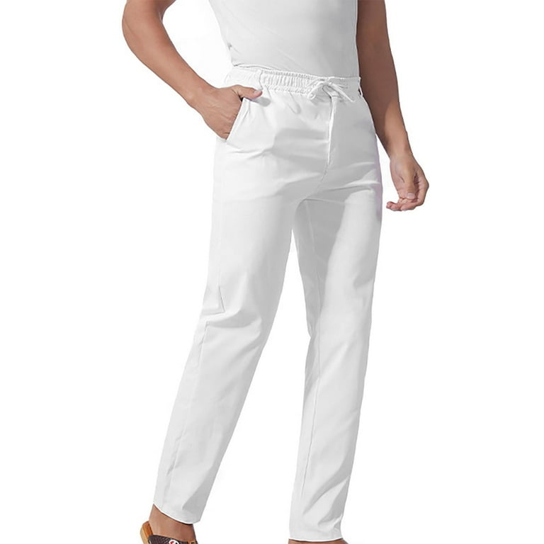 Tdoqot Chinos Pants Men- Casual Drawstring Comftable Elastic Waist