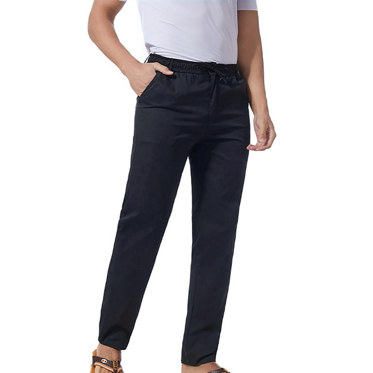 Tdoqot Chinos Pants Men- Cotton Casual Drawstring Comftable