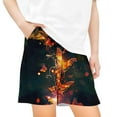 thumbnail image 1 of Tdoqot Girls Bermuda Shorts with Pockets- Summer Printed Casual Soft Kids Play Shorts Black Size 7-8, 1 of 5