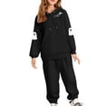 thumbnail image 1 of Tdoqot Girls Halloween Outfits Set- Cute Fashion Long Sleeve Loose Kids Clothes Sweatpants and Sweatshirt Black Size 2-12 Years, 1 of 5
