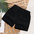 thumbnail image 1 of Tdoqot Girls Jean Shorts with Pockets- Ripped Elastic Waist Fashion Denim Shorts Black Size 8 T, 1 of 5