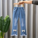 Tdoqot Girls Jeans- Spring Clothes Stretch Pull on Kids Denim Pants ...