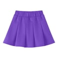 thumbnail image 1 of Tdoqot Girls Pleated Tennis Skirts- High Waist Cute Stretch Casual Kids Mini Skirts Purple Size 12 Years, 1 of 9
