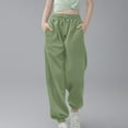 thumbnail image 1 of Tdoqot Girls Sweatpants with Pockets- Casual Fashion Baggy Drawstring Jogger Pants Green Size 10, 1 of 6