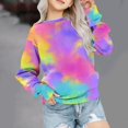 thumbnail image 1 of Tdoqot Girls Sweatshirts- Soft Kids Tops Long Sleeve Trendy Spring Clothes 2024 Multicolor Size 9-10 Years, 1 of 5