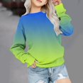 thumbnail image 1 of Tdoqot Girls Sweatshirts- Trendy Soft Kids Tops Long Sleeve Spring Clothes 2024 Blue Size 9-10 Years, 1 of 4