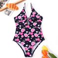 thumbnail image 1 of Tdoqot Girls Swimsuits One Piece Tankinis- Modest Floral Print Summer Bathing Suits Navy Size 7, 1 of 9