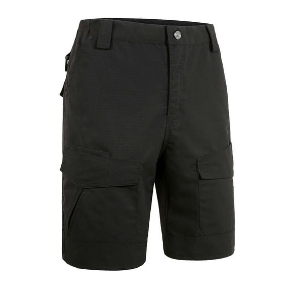 Tdoqot Knee Length Realxed Fit Outdoor With Pockets Cargo Shorts for Men Black Size S