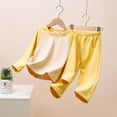thumbnail image 1 of Tdoqot Little Girls Sweatshirt and Wide Leg Pant- Spring Clothes Cotton Soft Girls Outfits Set Yellow Size 6T, 1 of 3
