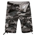 thumbnail image 1 of Tdoqot Mens Camo Cargo Shorts- Casual Summer Cotton Stretch Fashion Mens Shorts Outdoor Blue Size 42, 1 of 9