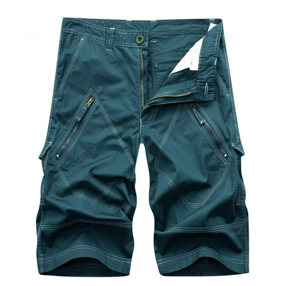 Tdoqot Mens Cargo Shorts- Cotton Casual Summer Outdoor Stretch Relaxed Fit Big and Tall Mens Shorts 2023 Sky Blue XXXXXXL