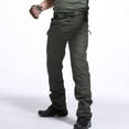 thumbnail image 1 of Tdoqot Mens Cargo Pants- Outdoor with Pockets Stretch Waterproof Casual Mens Pants Green, 1 of 7