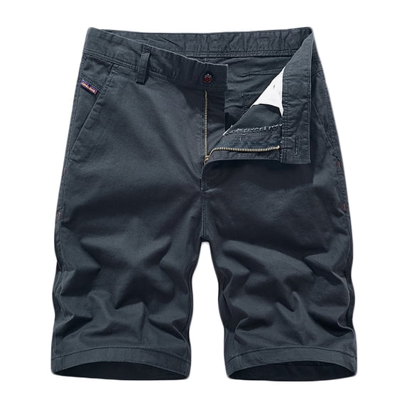 Tdoqot Mens Cargo Shorts- Fashion Summer Stretch Casual Cotton Mens Shorts Outdoor Dark Blue Size 38
