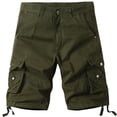 thumbnail image 1 of Tdoqot Mens Cargo Shorts- Stretch Cotton Casual Relaxed Fit Big and Tall Outdoor Summer Mens Shorts 2023 Green XXL, 1 of 3