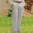 thumbnail image 1 of Tdoqot Mens Pants Baggy Straight Leg Casual Chinos Pants Men Gray Size M, 1 of 5