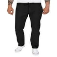 thumbnail image 1 of Tdoqot Mens Pants Wide Leg Baggy Casual Chinos Pants Men Black Size L, 1 of 5
