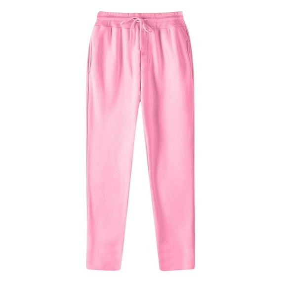 Tdoqot Mens Pants With Pockets Baggy Open Bottom Casual Mens Sweatpants Pink Size XL