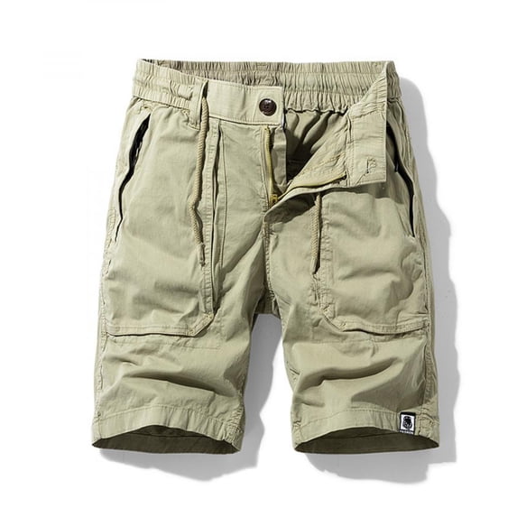Tdoqot Ripstop Cargo Shorts Men- Pocket Casual Clearance Stretch Cotton Relaxed Fit Summer Mens Shorts Khaki
