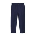 thumbnail image 1 of Tdoqot Toddler Boys Dress Pants- Casual Striped with Pockets Kids Clothes Straight Leg Pants Navy Size 5-6 T, 1 of 2