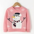 thumbnail image 1 of Tdoqot Toddler Boys Girls Christmas Ugly Sweater- Long Sleeve Knit Knit Pullover Kids Winter Clothes Pink Size 4T, 1 of 7