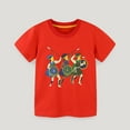 thumbnail image 1 of Tdoqot Toddler Boys Graphic T Shirts- Cotton Cute Crewneck Short Sleeve Kids Summer Clothes Red Size 2T, 1 of 4