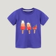 thumbnail image 1 of Tdoqot Toddler Boys Graphic T Shirts- Crewneck Short Sleeve Cute Cotton Kids Summer Clothes Purple Size 7T, 1 of 6