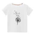thumbnail image 1 of Tdoqot Toddler Boys T Shirts- Short Sleeve Breathable Soft Cotton Summer Kids Tops White Size 9 Y, 1 of 4