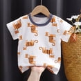 thumbnail image 1 of Tdoqot Toddler Boys T Shirts- Short Sleeve Cotton Summer Soft Breathable Kids Tops Yellow Size 5T, 1 of 3